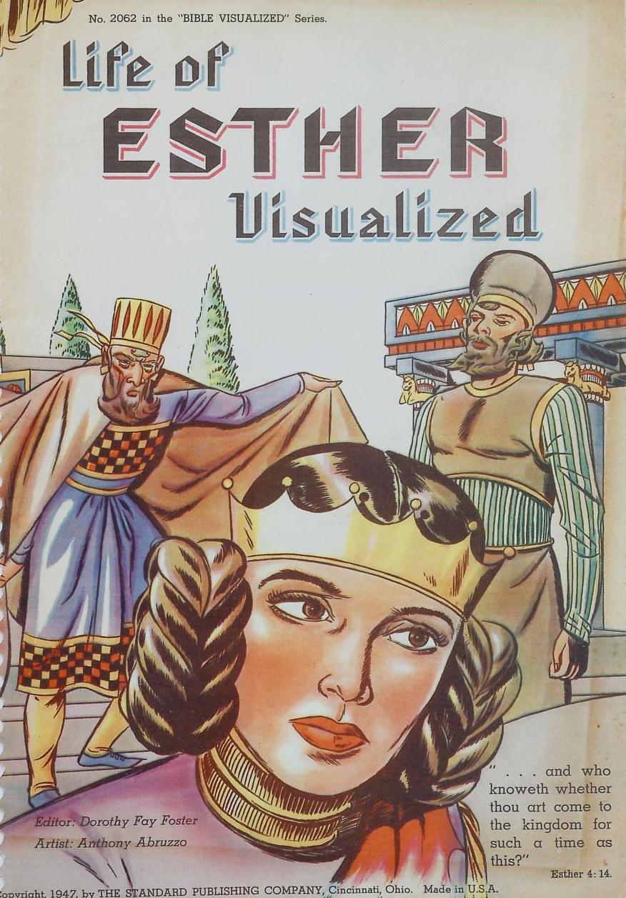 Comic Book Cover For The Life of Esther Visualized