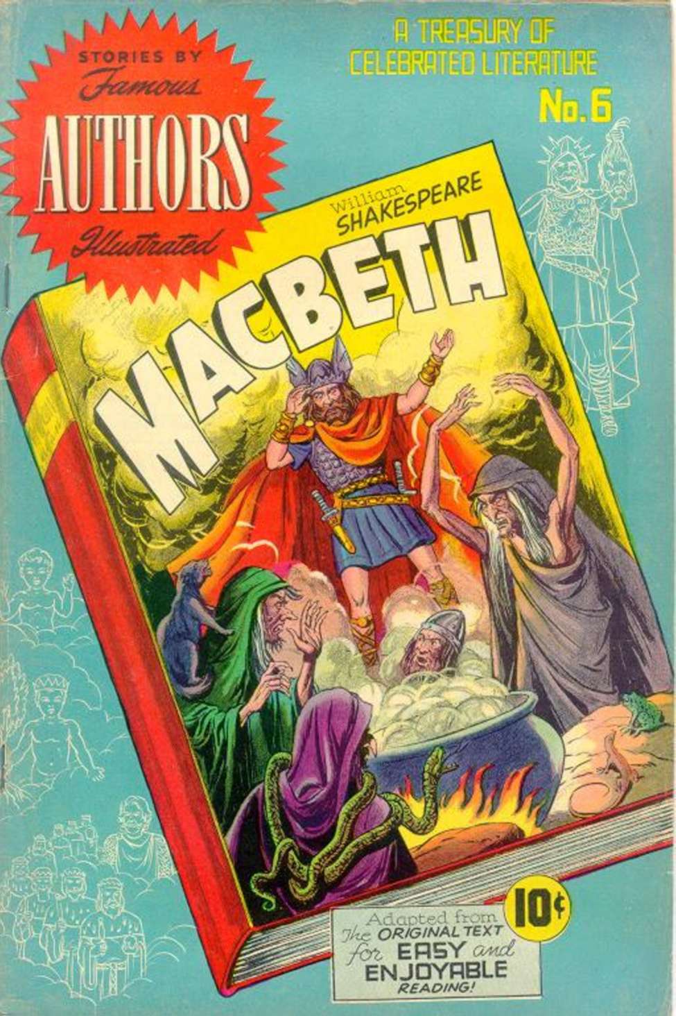 Comic Book Cover For Stories By Famous Authors Illustrated 6 - Macbeth