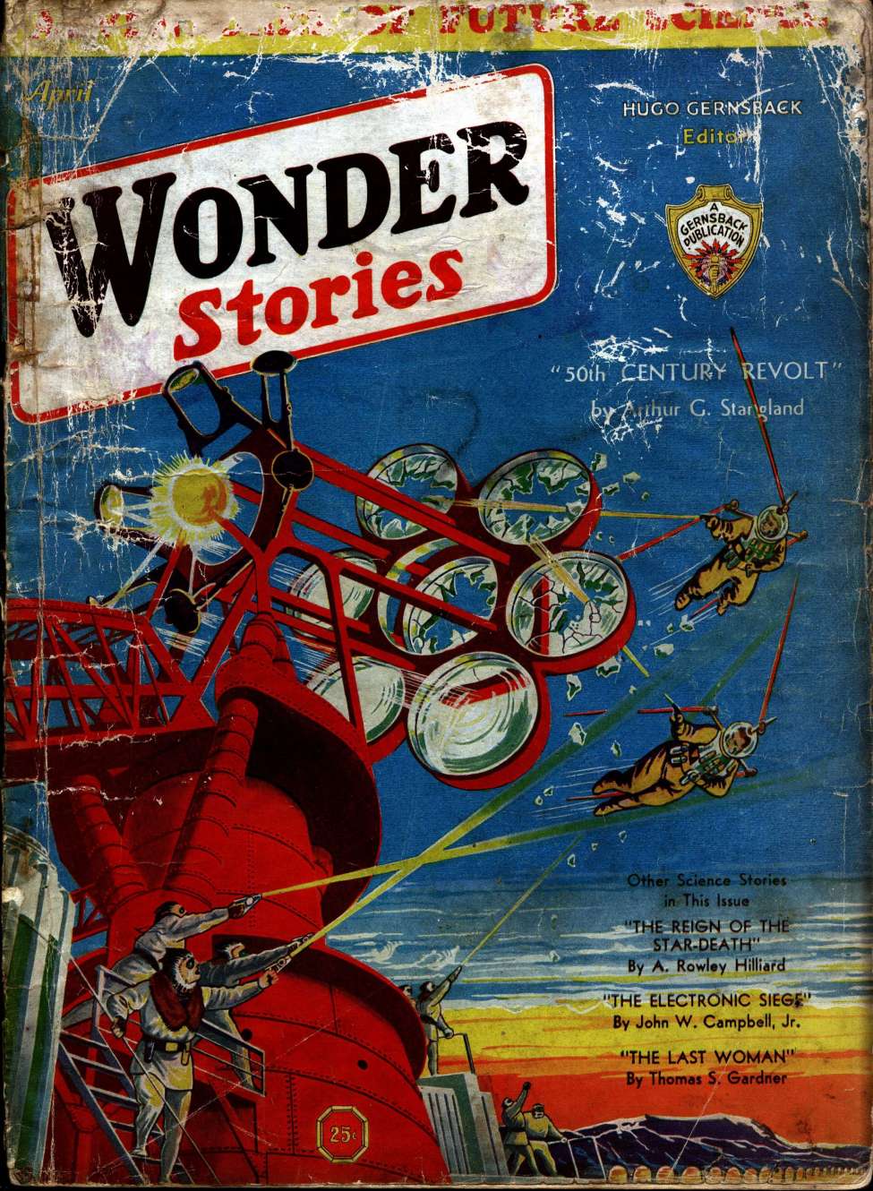 Book Cover For Wonder Stories v3 11 - 50th Century Revolt - Arthur G. Stangland