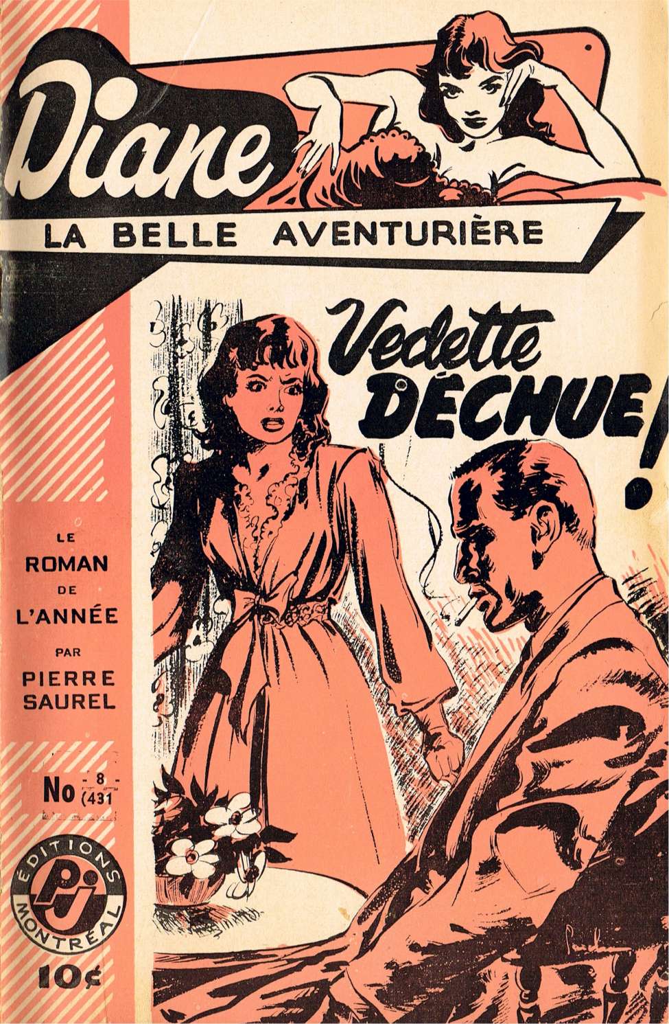 Book Cover For Diane, La Belle Aventuriere 8 - Vedette déchue