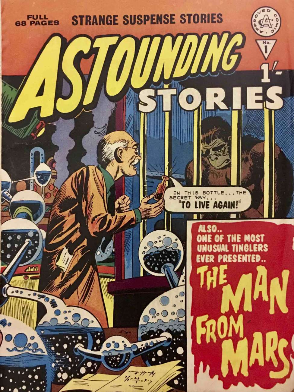 Comic Book Cover For Astounding Stories 1