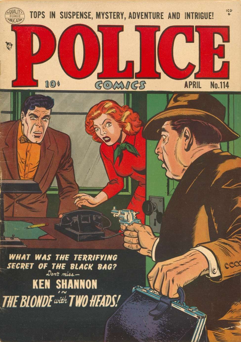 Book Cover For Police Comics 114 - Version 2