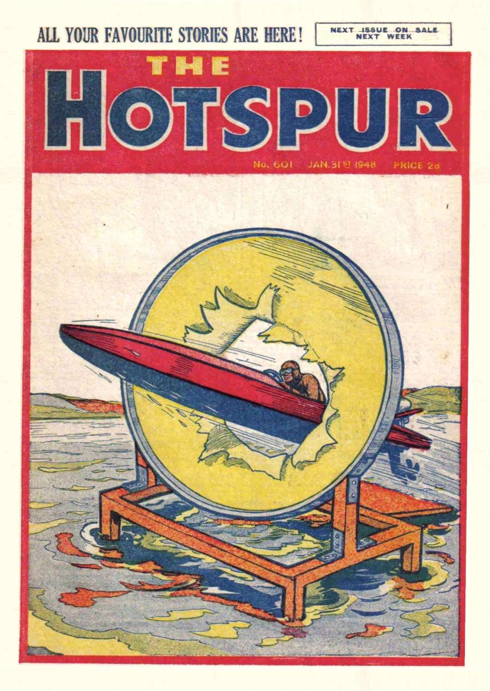 Comic Book Cover For The Hotspur 601