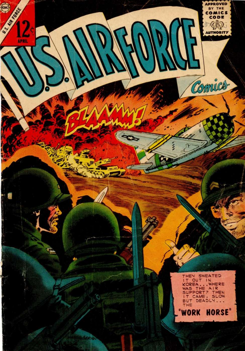 Comic Book Cover For U.S. Air Force Comics 37