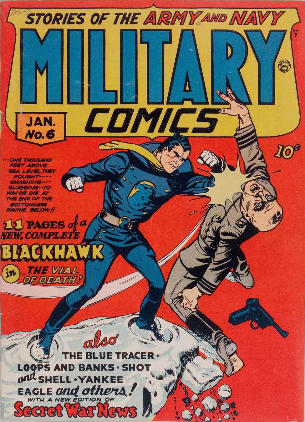 Book Cover For Military Comics 6 (16 fiche) - Version 2