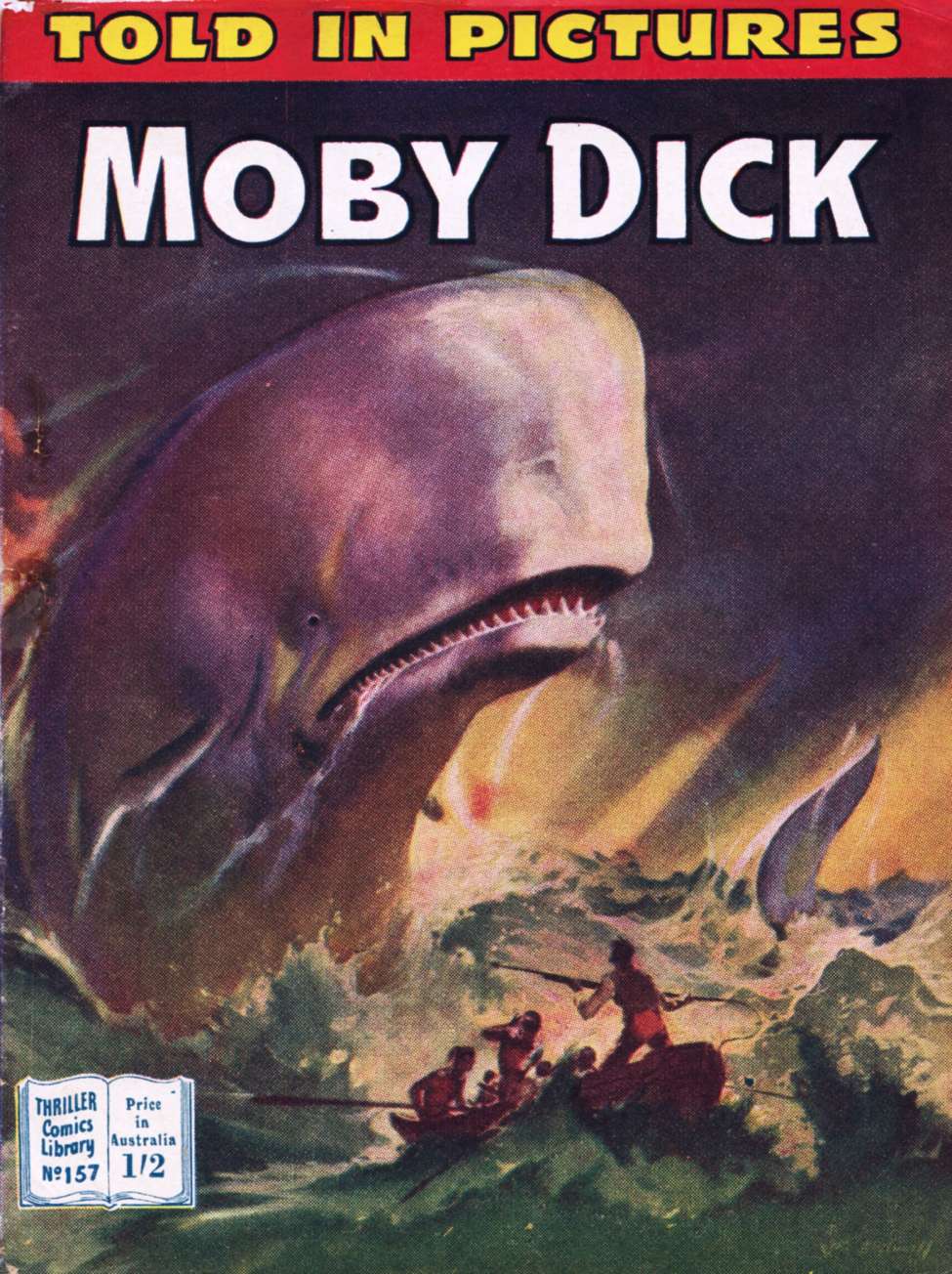 Book Cover For Thriller Comics Library 157 - Moby Dick