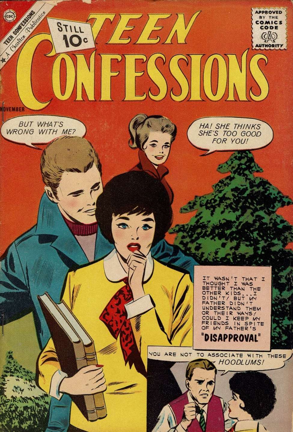 Comic Book Cover For Teen Confessions 14