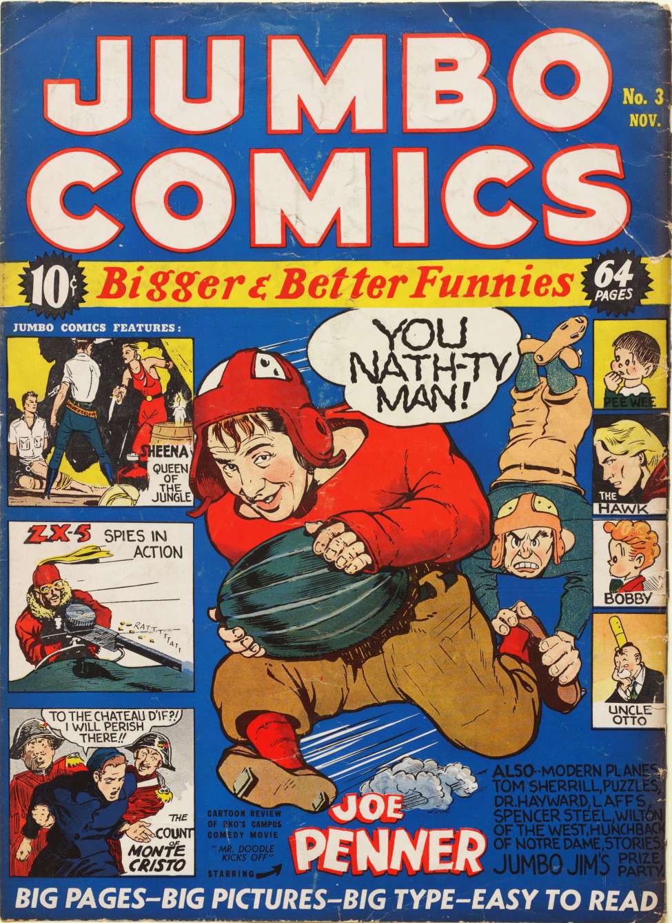 Comic Book Cover For Jumbo Comics 3