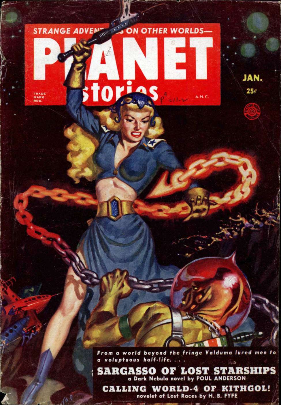 Comic Book Cover For Planet Stories v5 4 - Sargasso of Lost Starships - Poul Anderson