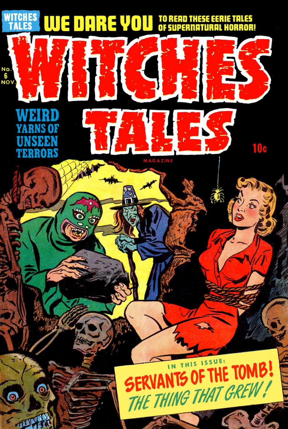 Comic Book Cover For Witches Tales 6