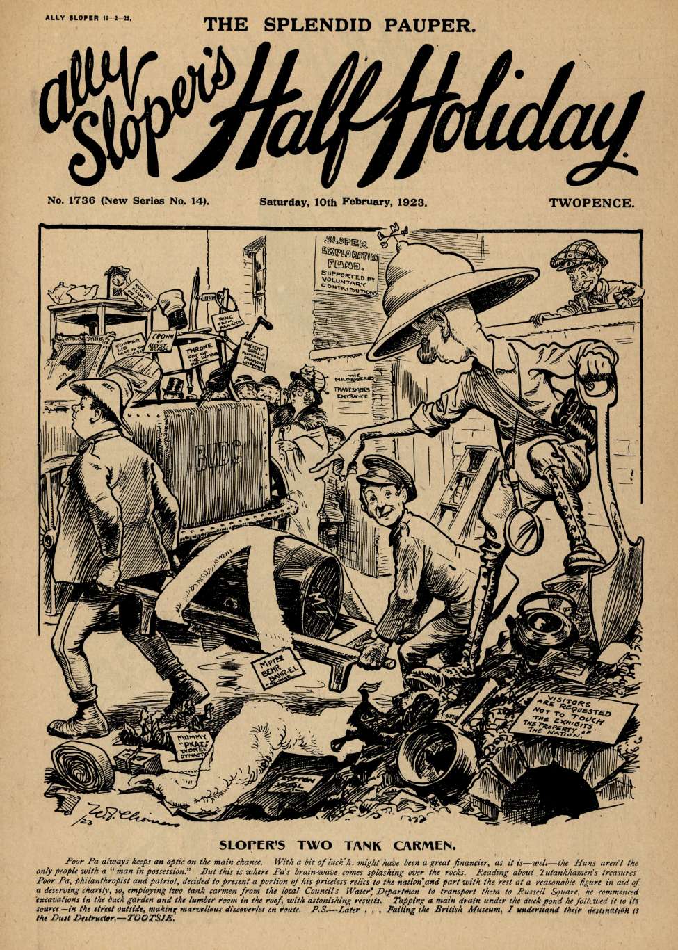 Comic Book Cover For Ally Sloper's Half Holiday 1736