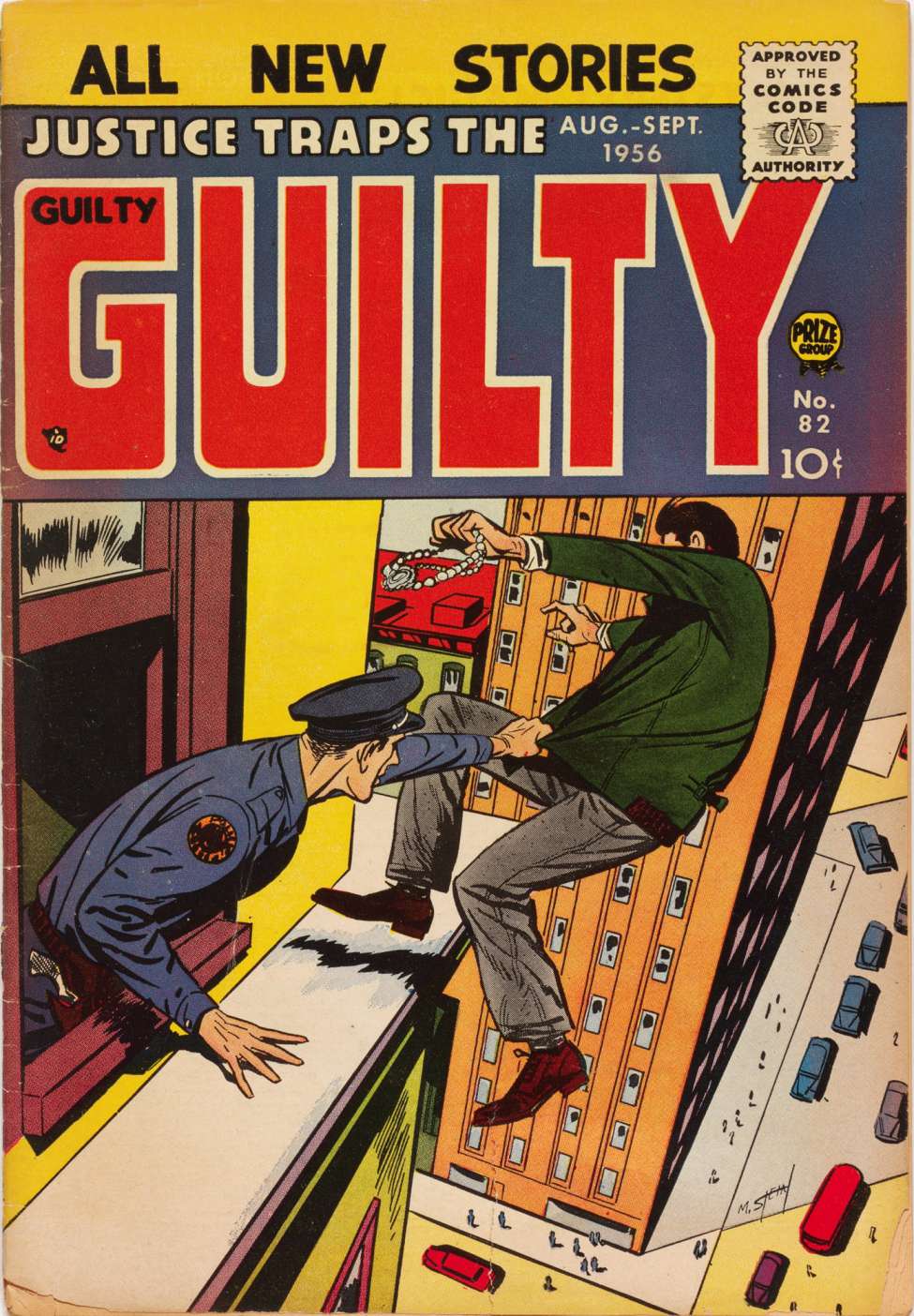 Comic Book Cover For Justice Traps the Guilty 82