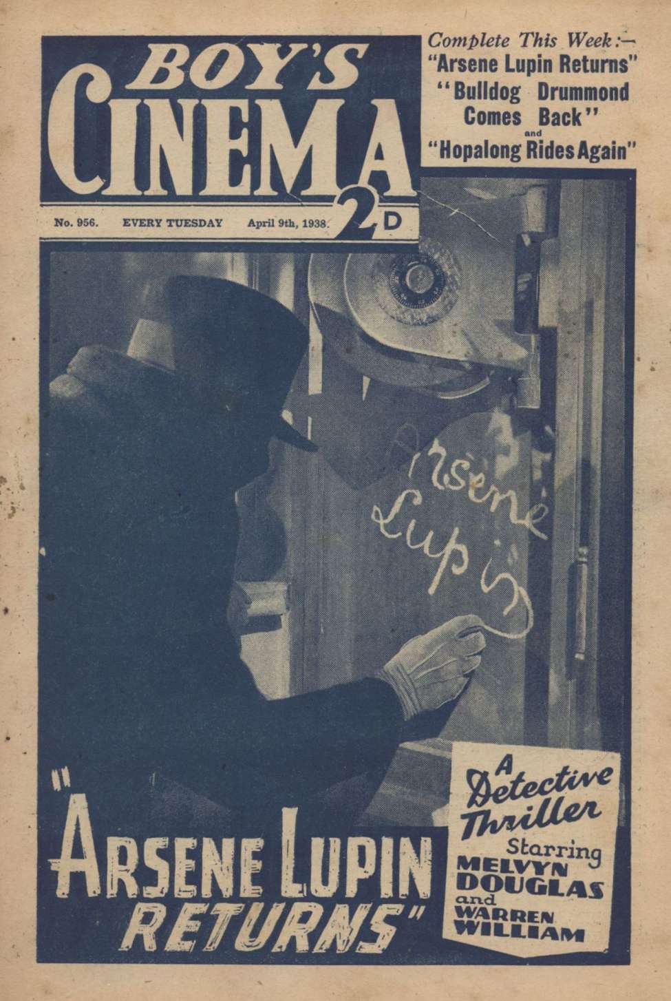 Book Cover For Boy's Cinema 956 - Arsene Lupin Returns - Melvyn Douglas