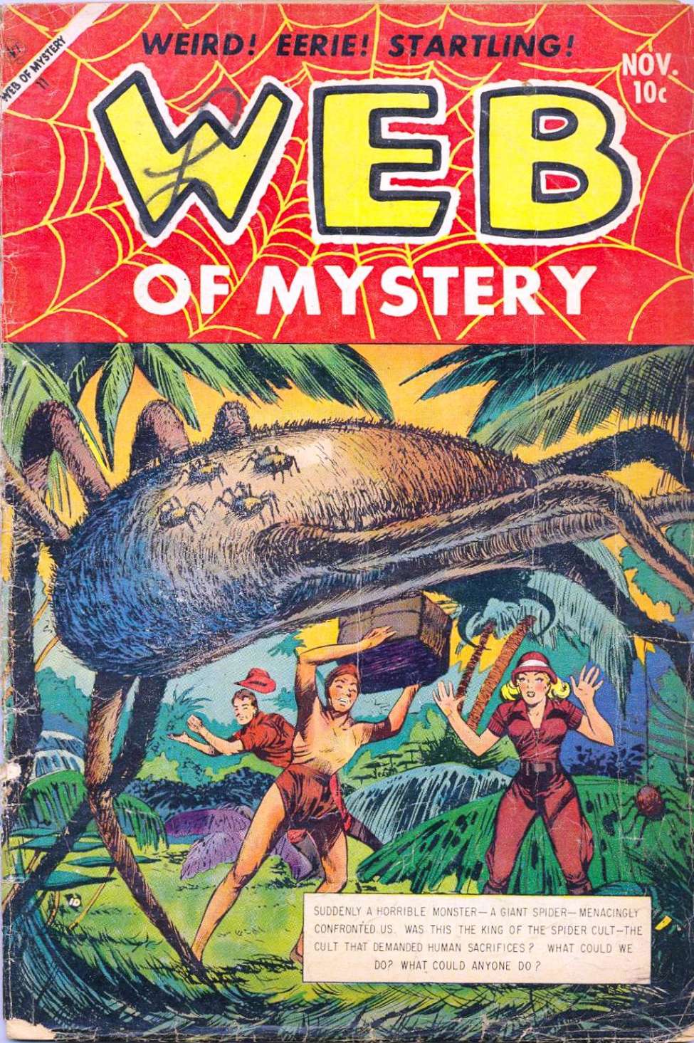 Comic Book Cover For Web of Mystery 21