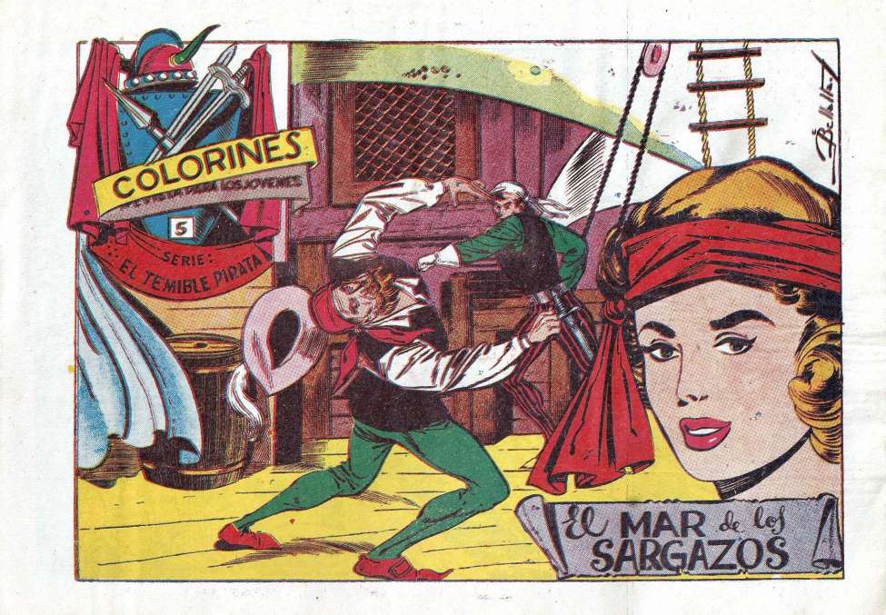 Comic Book Cover For El Temible Pirata 5 - El Mar De Los Sargazos