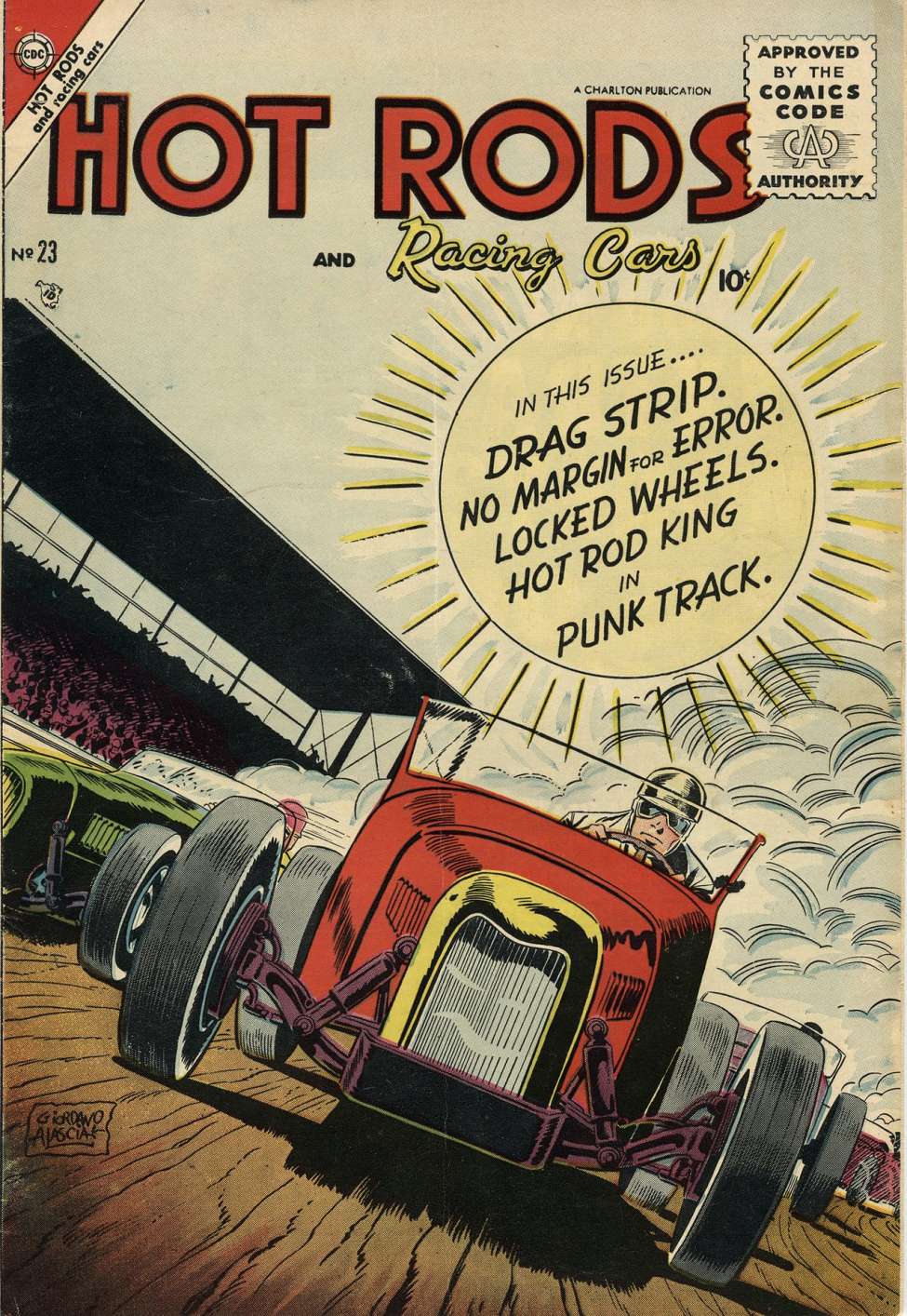 Comic Book Cover For Hot Rods and Racing Cars 23
