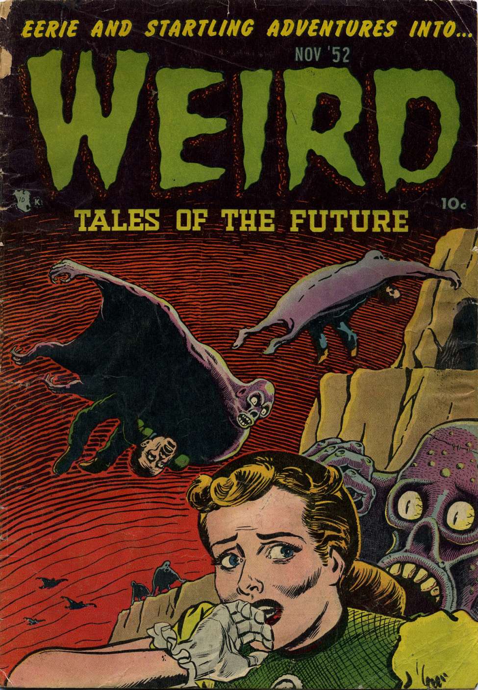Comic Book Cover For Weird Tales of the Future 4