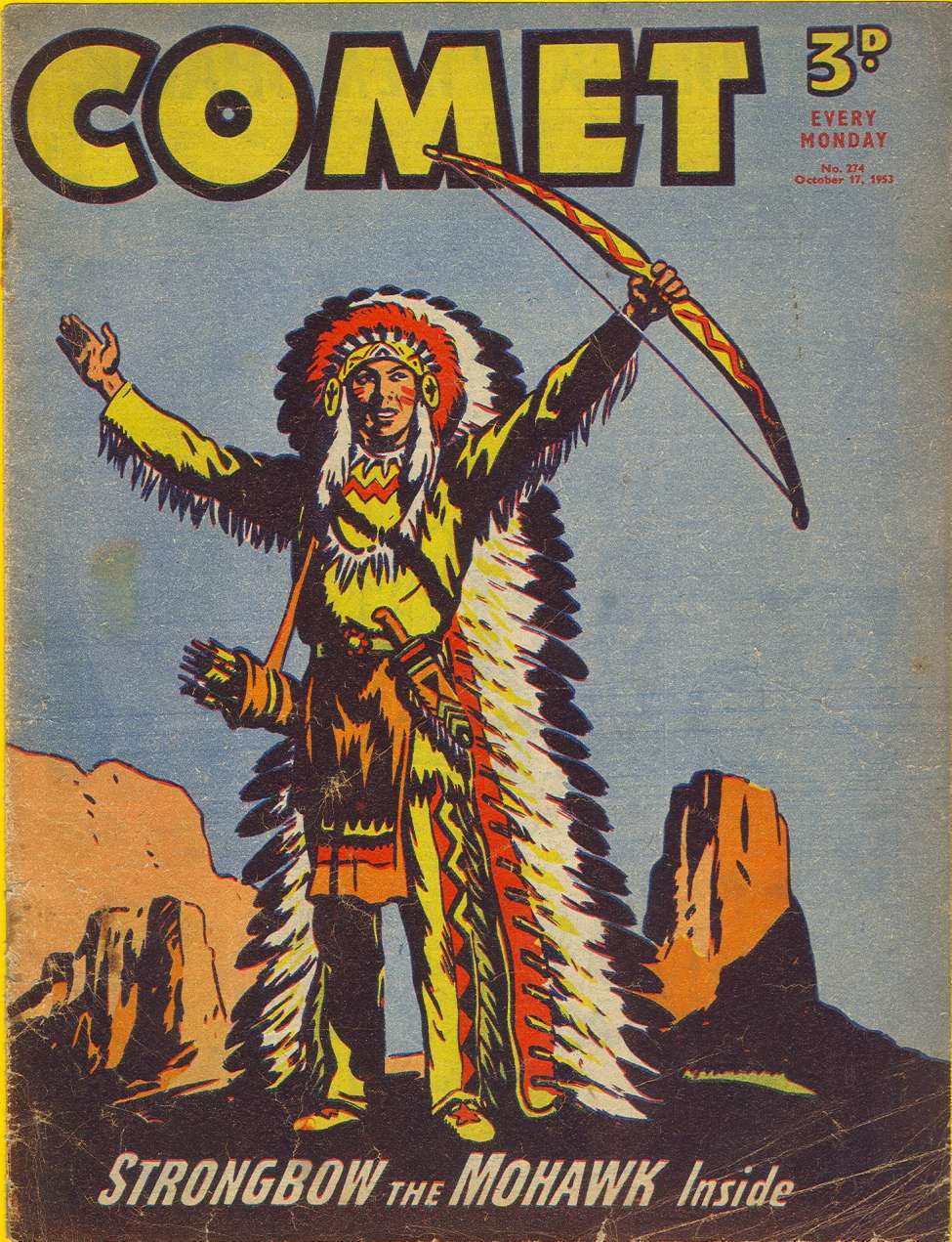 Comic Book Cover For The Comet 274