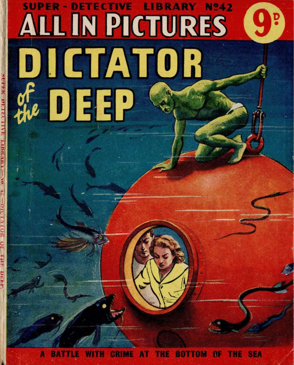 Comic Book Cover For Super Detective Library 42 - Dictator of the Deep