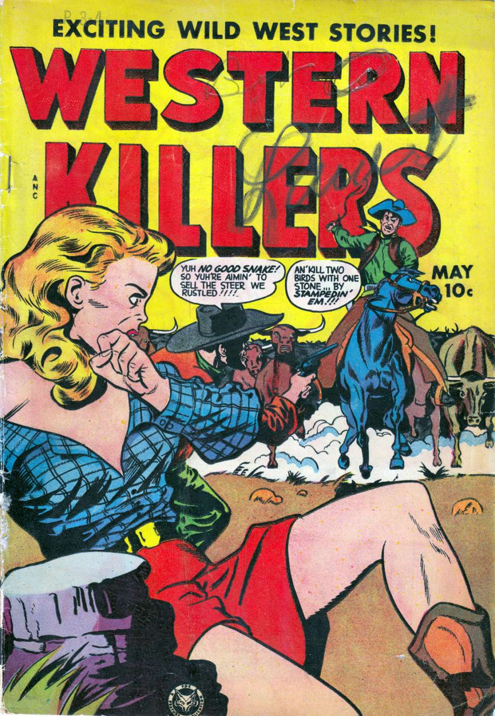 Comic Book Cover For Western Killers 64
