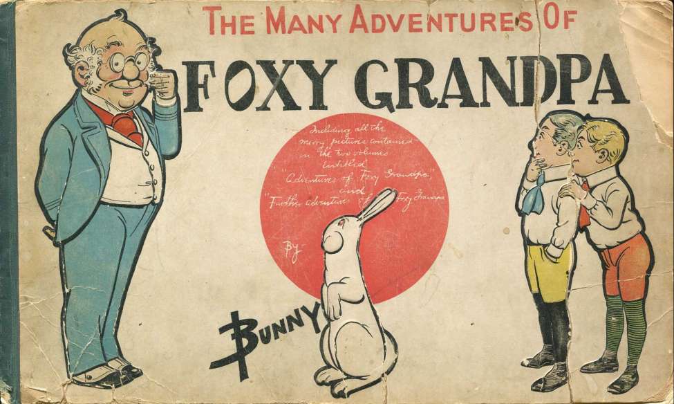 Comic Book Cover For The Many Adventures of Foxy Grandpa
