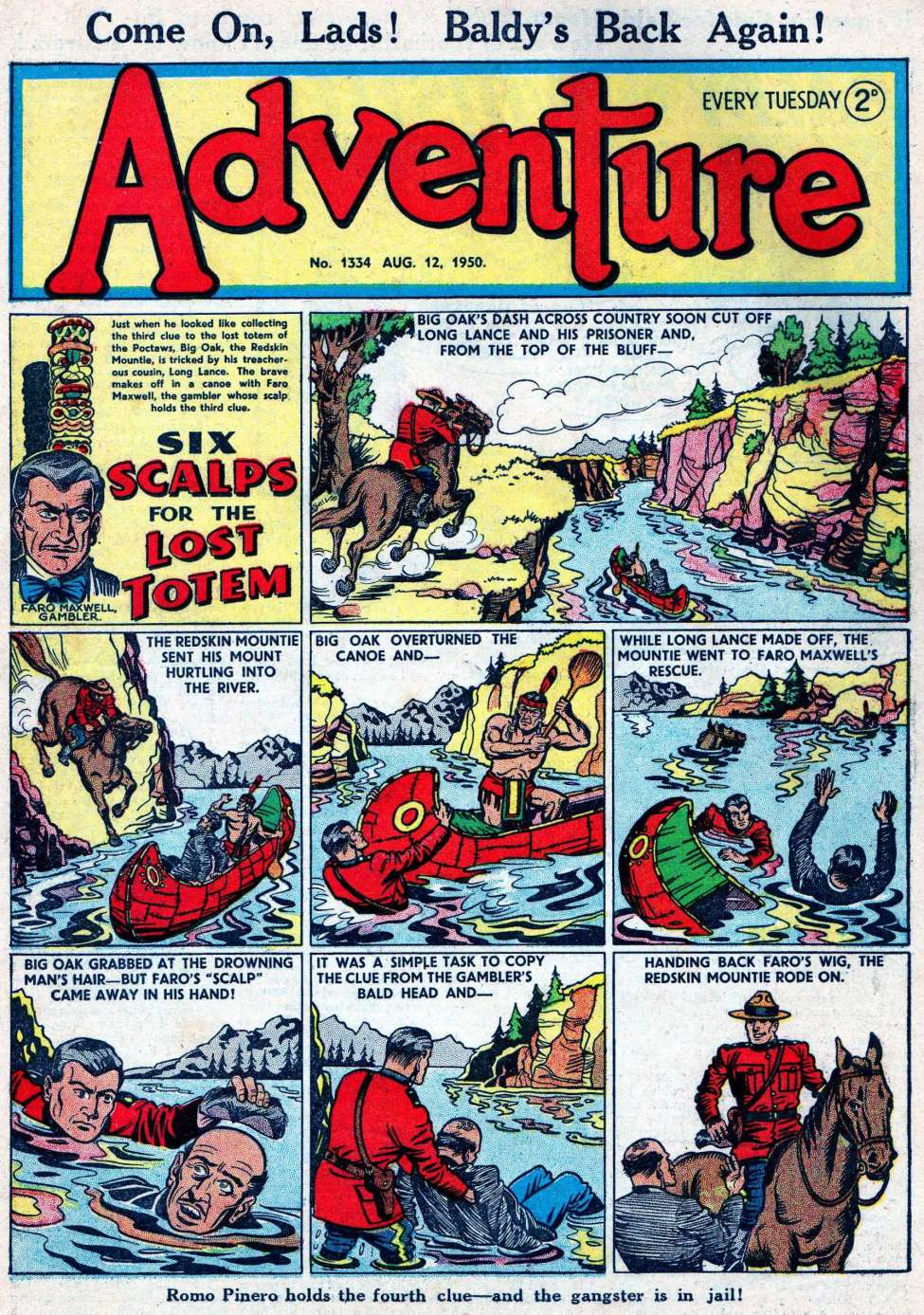 Comic Book Cover For Adventure 1334
