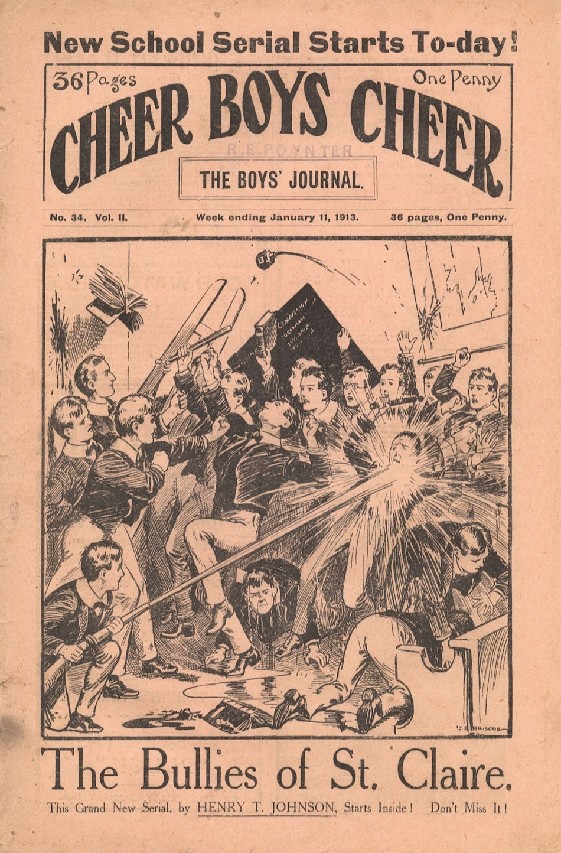 Comic Book Cover For Cheer Boys Cheer 34 - The Bullies of St. Claire part 1