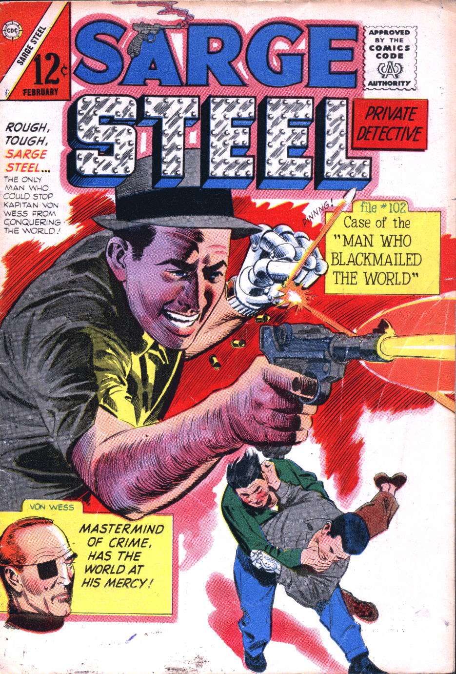 Comic Book Cover For Sarge Steel 2