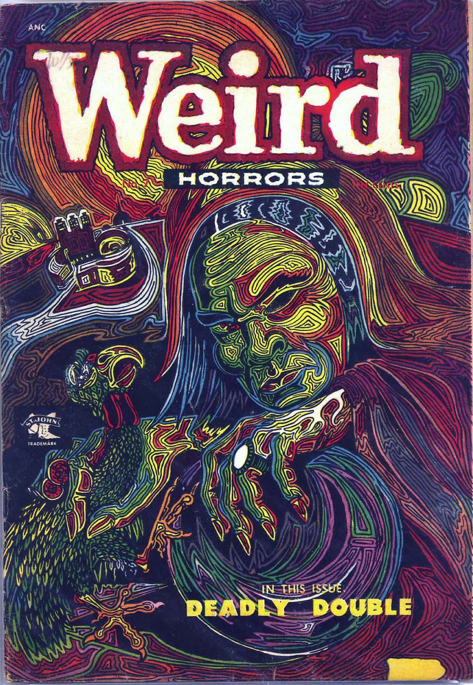 Comic Book Cover For Weird Horrors 7