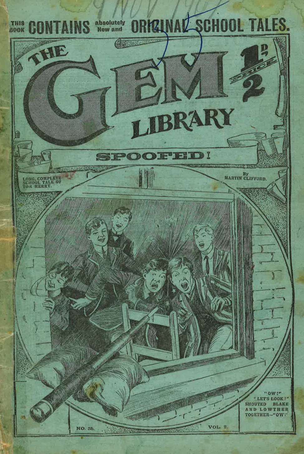 Comic Book Cover For The Gem v1 35 - Spoofed!