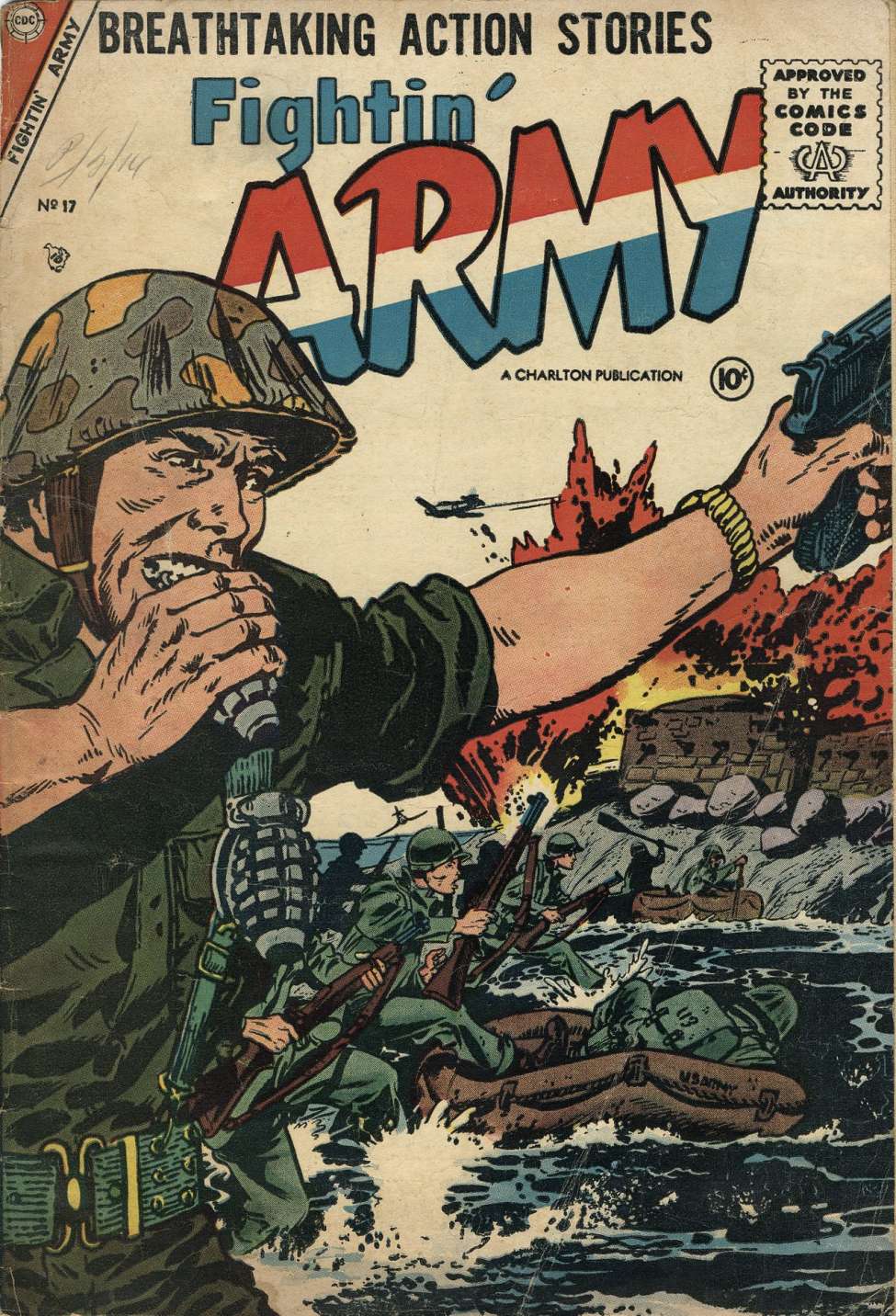 Comic Book Cover For Fightin' Army 17