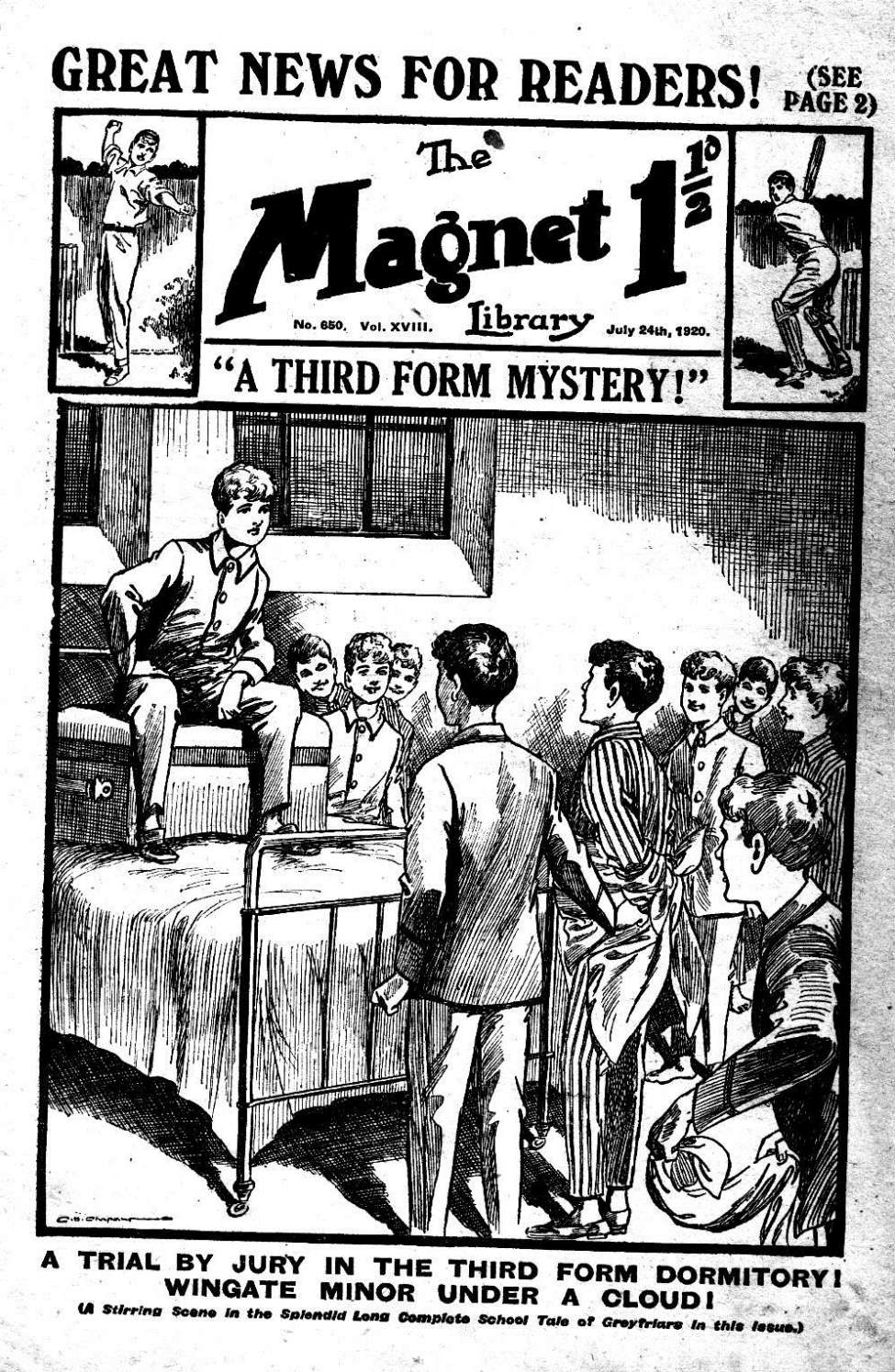 Book Cover For The Magnet 650 - A Third Form Mystery