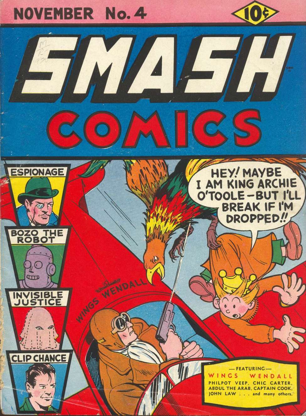 Comic Book Cover For Smash Comics 4