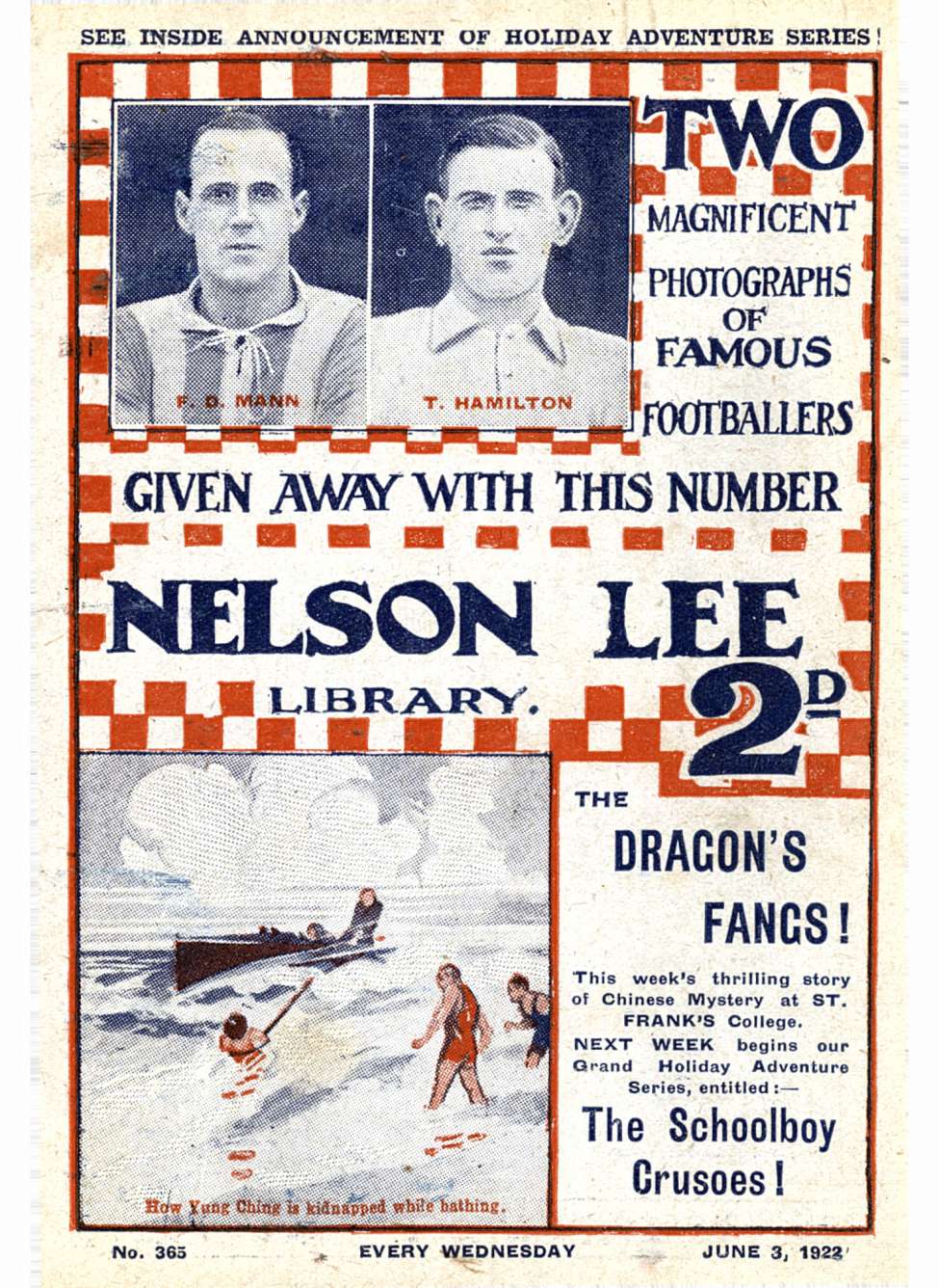 Book Cover For Nelson Lee Library s1 365 - The Dragon's Fangs