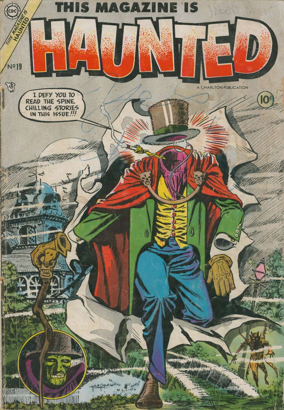 Comic Book Cover For This Magazine Is Haunted v1 19