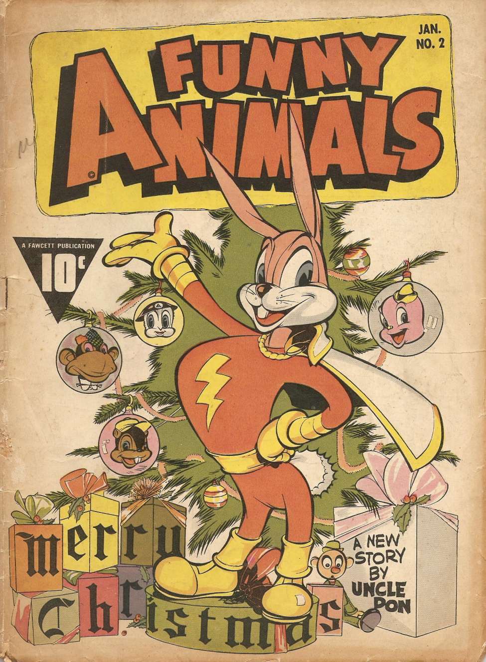 Comic Book Cover For Fawcett's Funny Animals 2