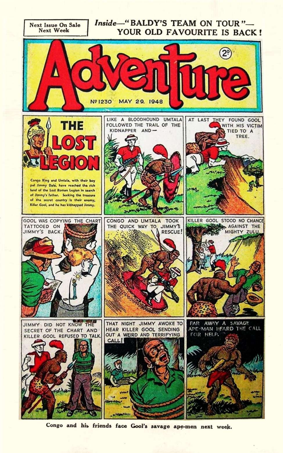Comic Book Cover For Adventure 1230