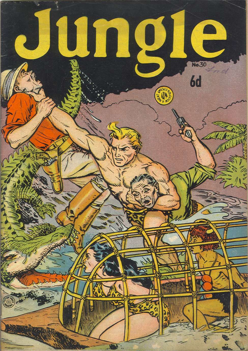 Comic Book Cover For Jungle Comics 30
