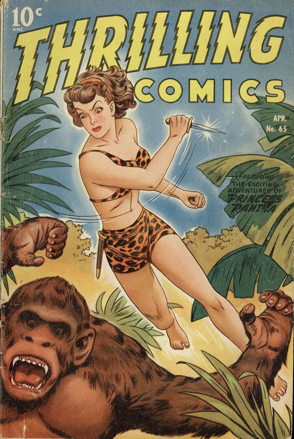 Comic Book Cover For Thrilling Comics 65