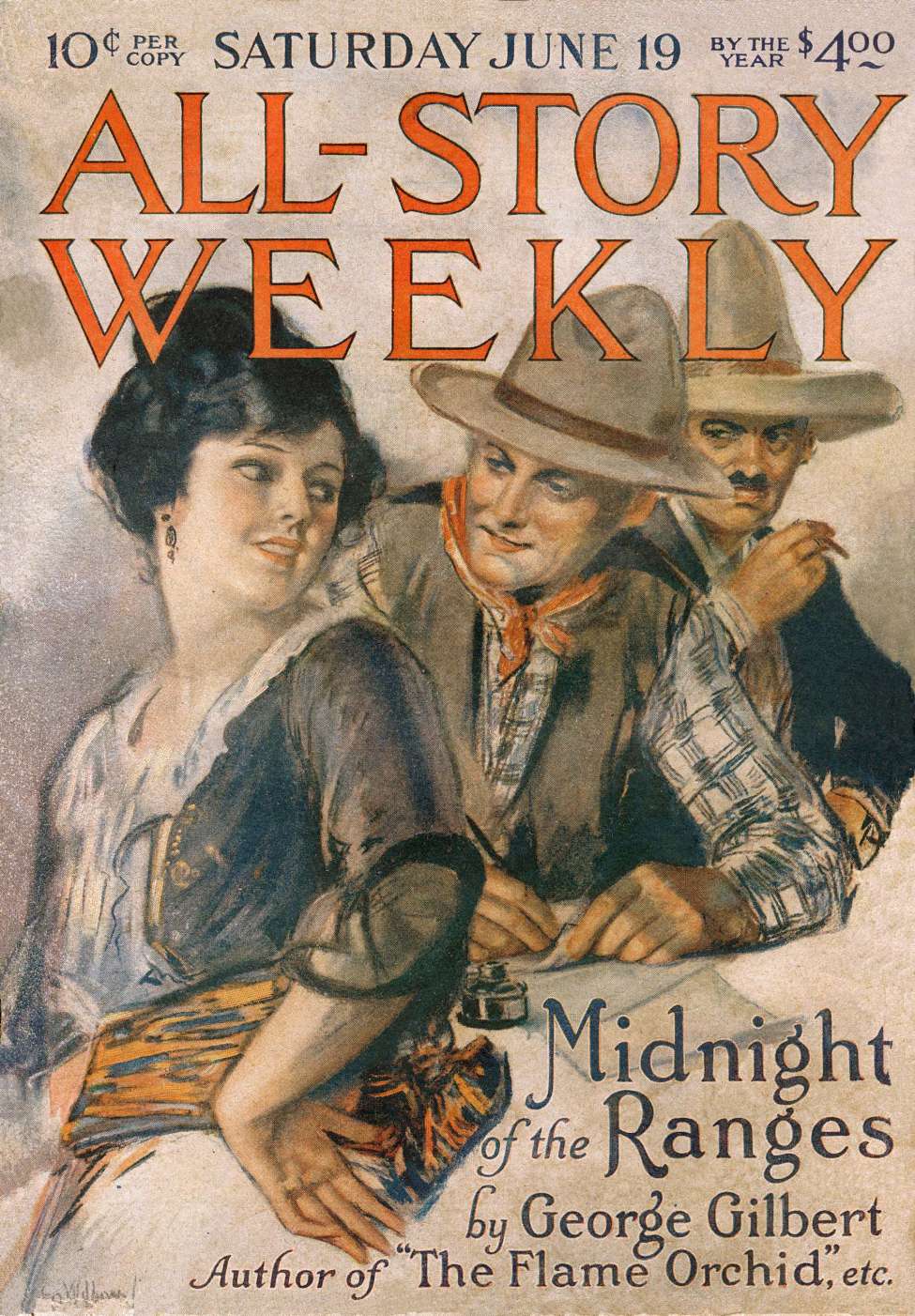 Comic Book Cover For All-Story Weekly v111 3