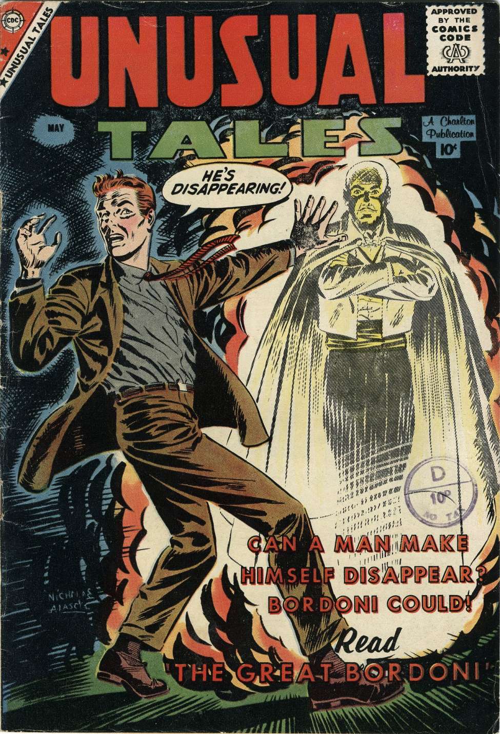 Comic Book Cover For Unusual Tales 16