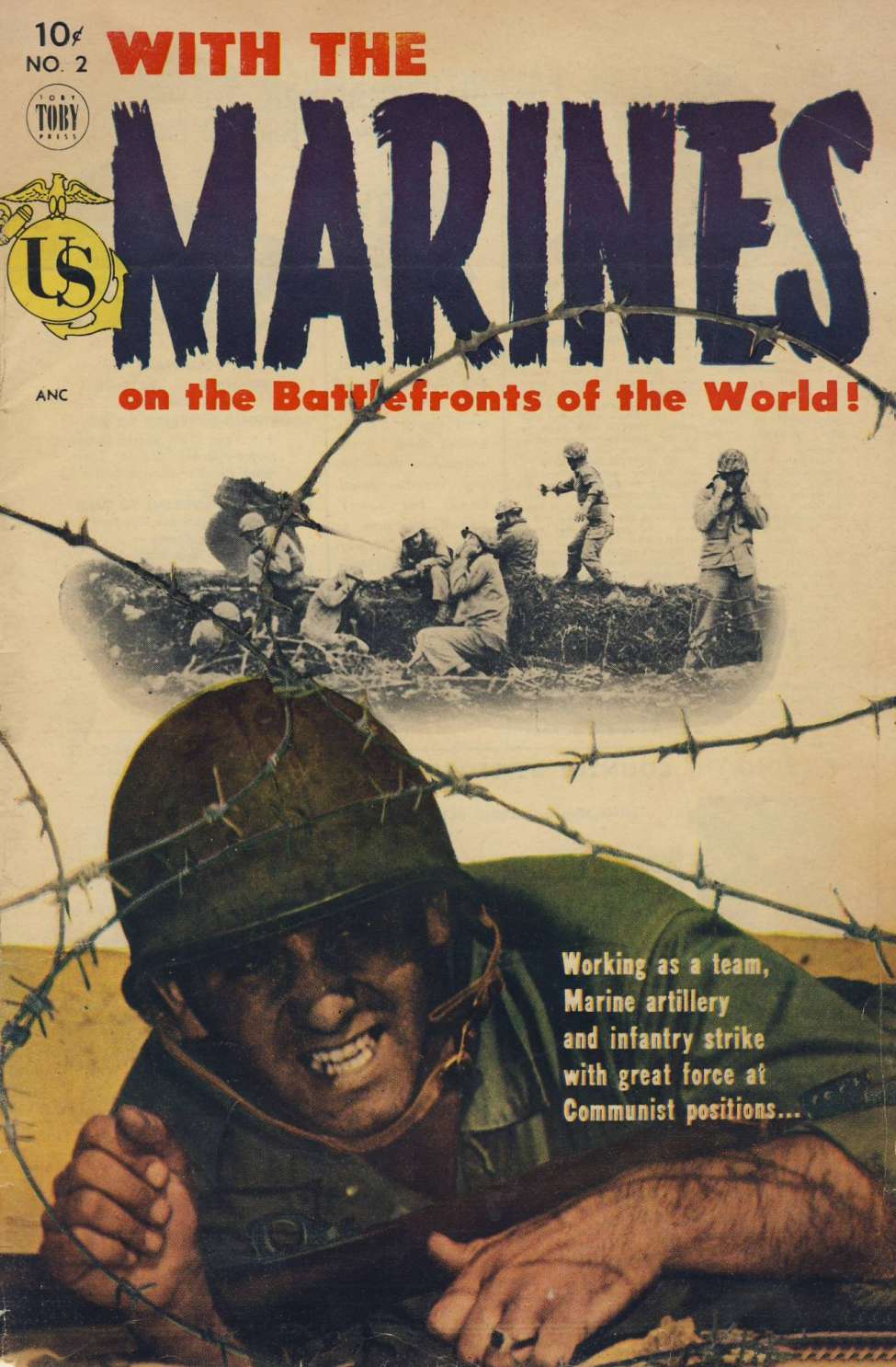 Comic Book Cover For With the Marines 2