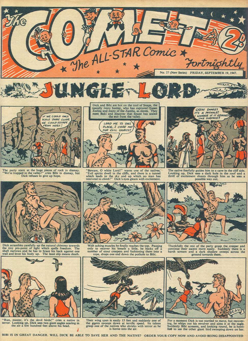 Comic Book Cover For The Comet 27