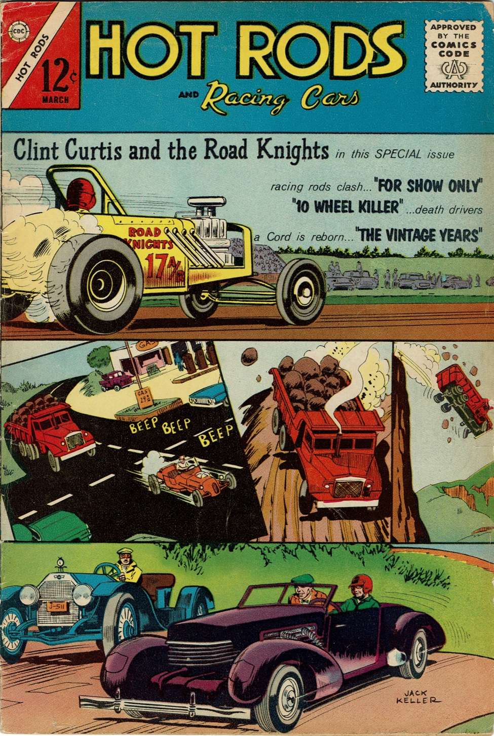 Comic Book Cover For Hot Rods and Racing Cars 62