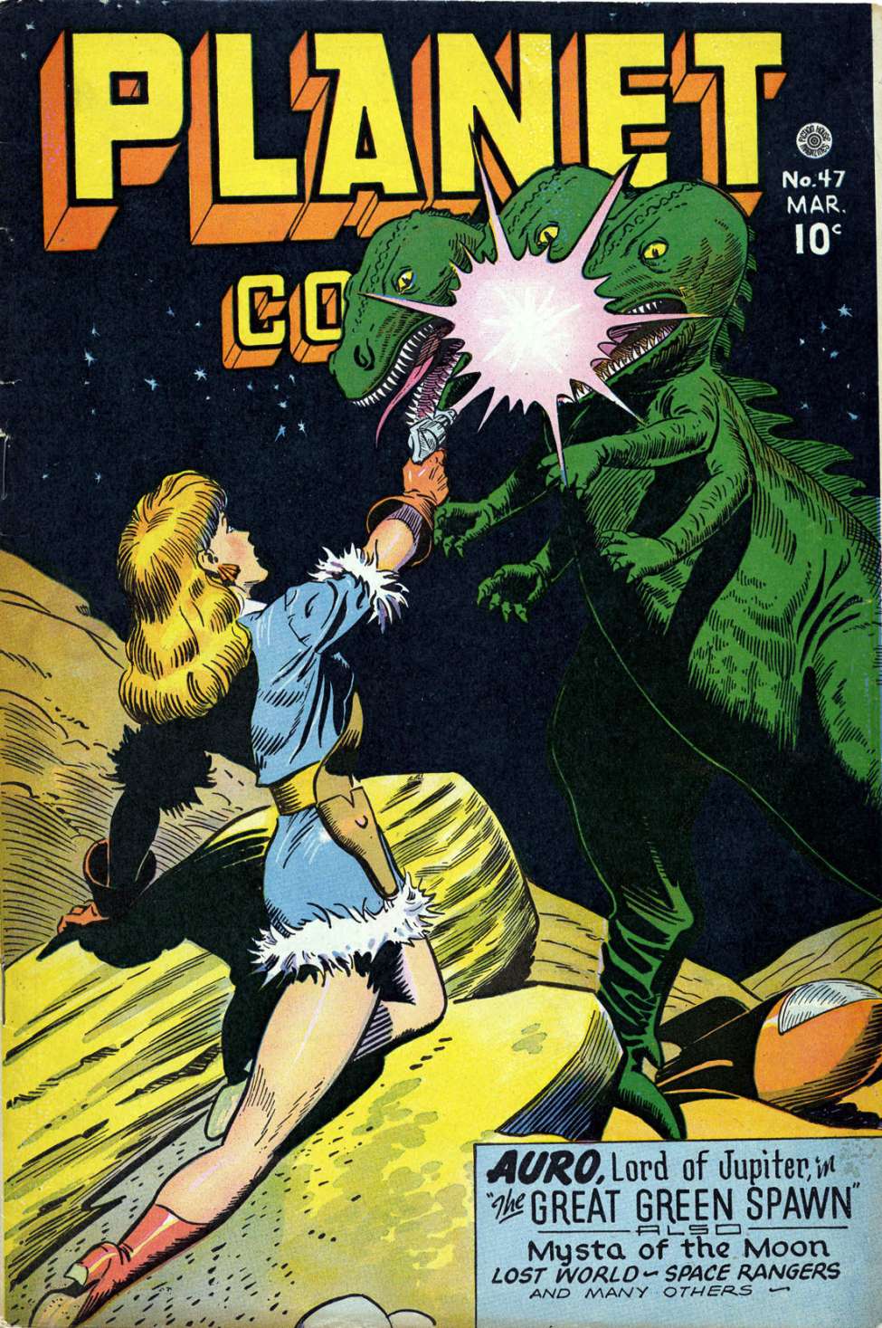 Comic Book Cover For Planet Comics 47