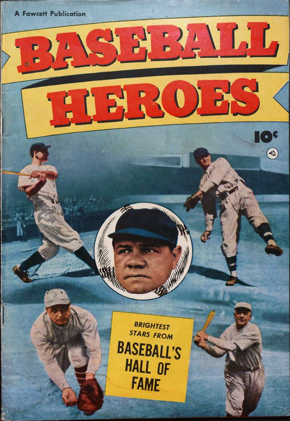 Comic Book Cover For Baseball Heroes