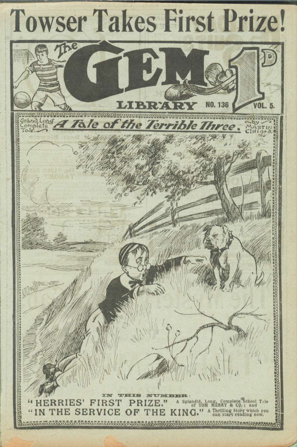 Comic Book Cover For The Gem v2 136 - Herries’ First Prize