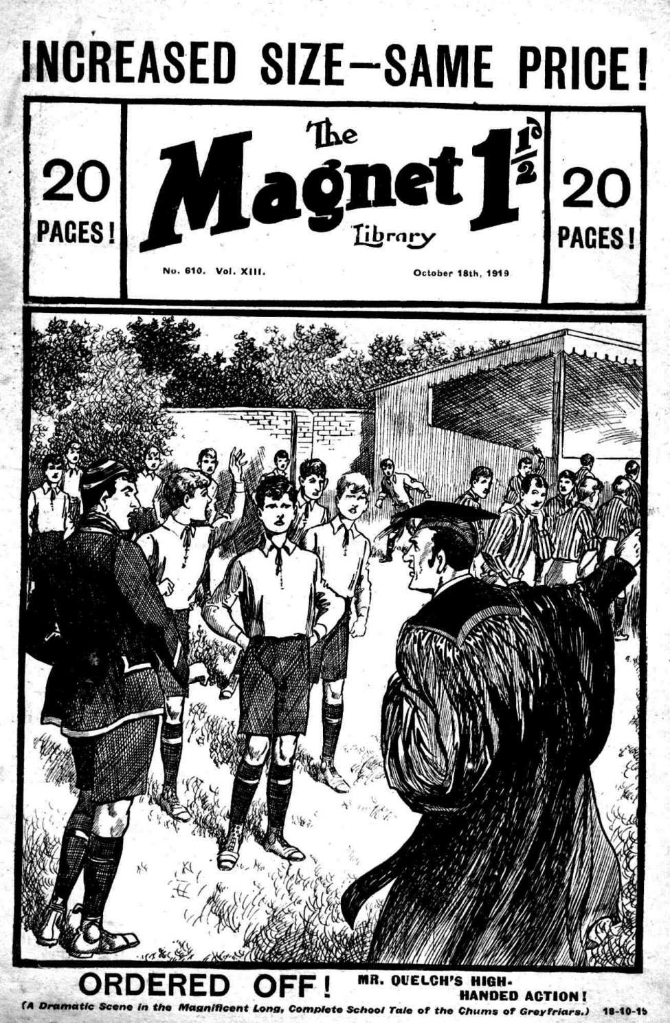 Book Cover For The Magnet 610 - The Mystery of Mr. Quelch