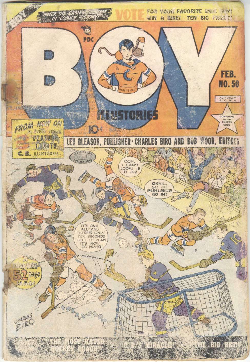Comic Book Cover For Boy Comics 50 - Version 2