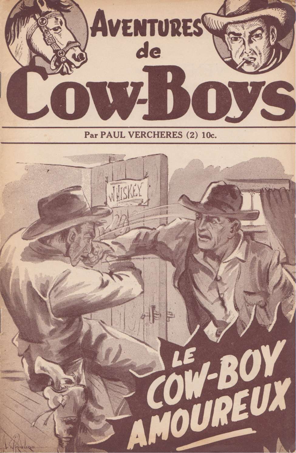 Comic Book Cover For Aventures de Cow-Boys 2 - Le cow-boy amoureux